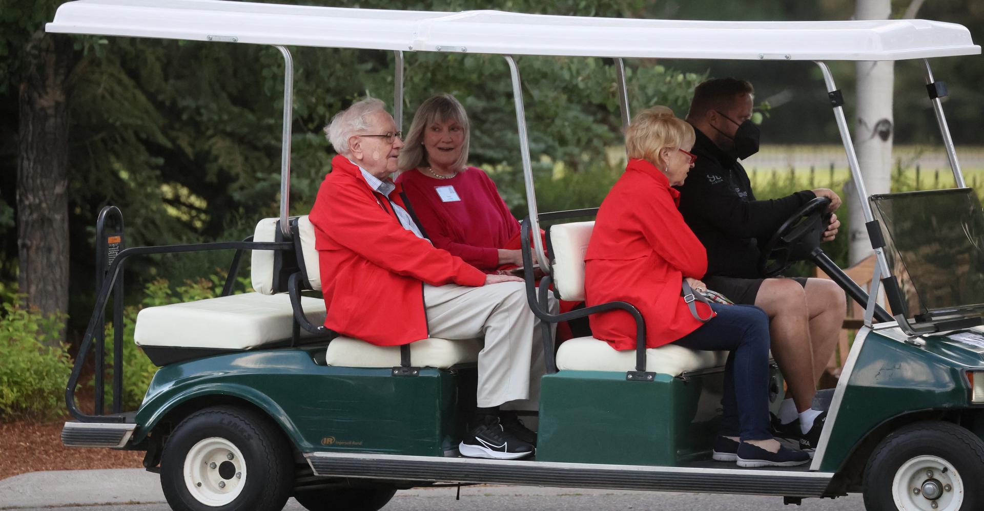 Warren Buffett attends the annual Allen and Co. Sun Valley Media